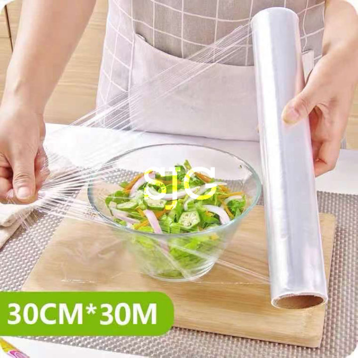 Food Lunch Packing Plastic Cling Wrap  Delight Shrink Wrap 30 Meters