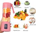 Portable Blender Cup, Electric USB Juicer Blender, Mini Blender Portable Blender For Shakes And Smoothies, Juice, 380ml ( Colors May Vary ). 