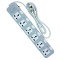 Urja (986-2M) 6-Port 4000W Electrical Surge Protector with Individual Switches, Universal Extension Multiplug, Safety Shutters, LED Indicator, 1.5m Cable for Home & Office Use. 
