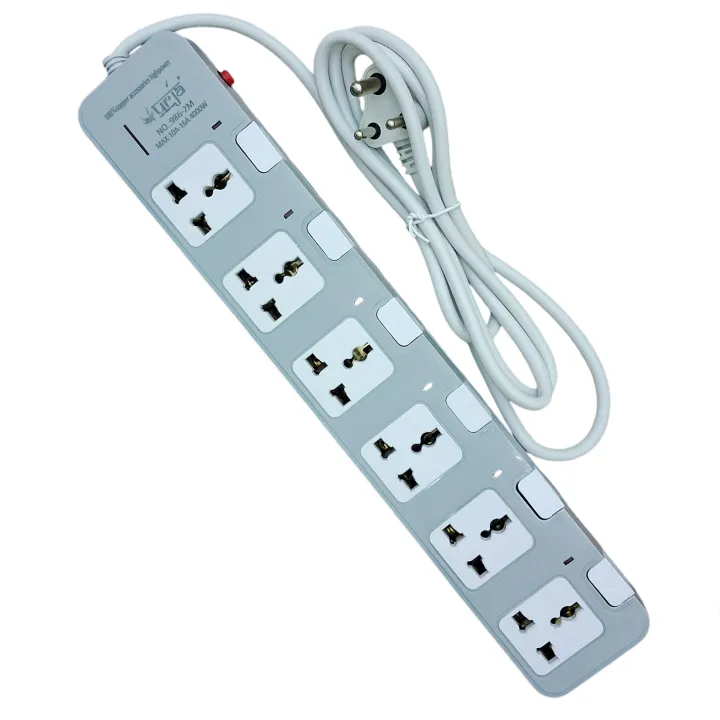 Urja%20(986-2M)%206-Port%204000W%20Electrical%20Surge%20Protector%20with%20Individual%20Switches,%20Universal%20Extension%20Multiplug,%20Safety%20Shutters,%20LED%20Indicator,%201.5m%20Cable%20for%20Home%20&%20Office%20Use%20-%20Image%205