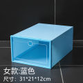 Thickened shoe box storage box transparent shoes shoe cabinet shoes storage flip storage box plastic simple shoes. 