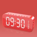 Electronic Clocks Large LED Screen LED Mirror Screen Alarm Clock Digital Display Portable Digital Clock Smart Dual Alarm Wireless Charging Clock Gift. 