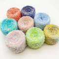 YOMDID 50g/pc Gradient Polyester Knitting Colorful Butterfly Paper Clothing Hat Scarves DIY Decor Thread Crochet Yarn. 