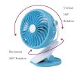 Clip On Mini Desk Fan Portable Handheld Fans With Rechargeable Battery(Included)/Usb Powered Operated Table Fan. 