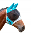 Nullmul Horse Fly Mask with Ears, Horse Mask Anti-Mosquito and Insect, Ma Chao Comfort Fly Mask,Horse Head Mask,Blue. 
