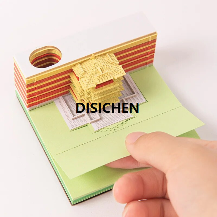 DISICHEN%20Creative%20Multi-function%20Memo%20Pad%20Notepad%203D%20Model%20Castle%20Note%203D%20Art%20Hary%20Custom%20Block%20Note%20Friend%20Gift%20Office%20School%20Tool%202023%20Portable%20-%20Image%206