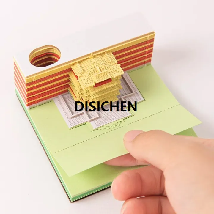 DISICHEN%20Creative%20Multi-function%20Memo%20Pad%20Notepad%203D%20Model%20Castle%20Note%203D%20Art%20Hary%20Custom%20Block%20Note%20Friend%20Gift%20Office%20School%20Tool%202023%20Portable%20-%20Image%206