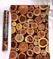 3D PVC Coated Embossed Wooden As Muda Design Washable Wallpaper. 