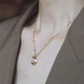 【Mega Sale】2023 New Fashion Personalized Light Luxury Design Sense No Falling Blessed Necklace Women's Titanium Clavicle. 