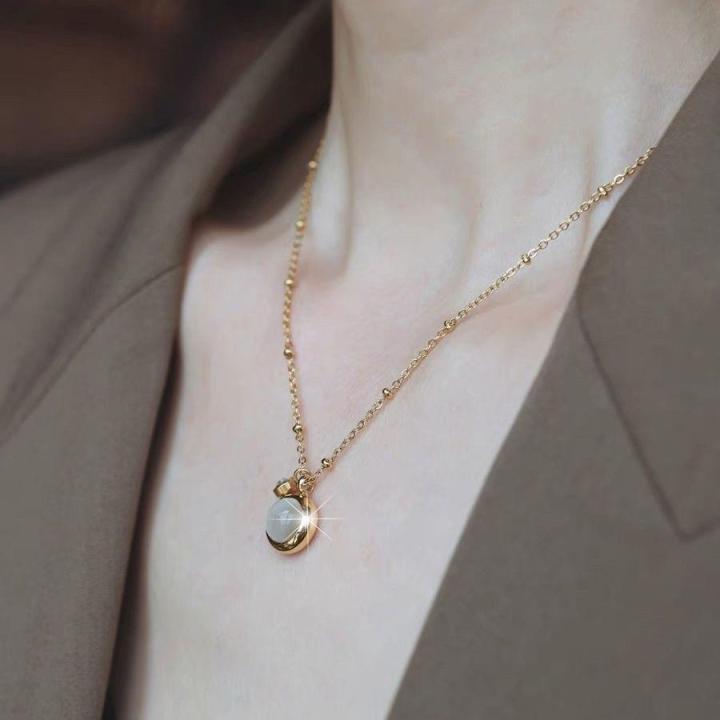 %E3%80%90Mega%20Sale%E3%80%912023%20New%20Fashion%20Personalized%20Light%20Luxury%20Design%20Sense%20No%20Falling%20Blessed%20Necklace%20Women's%20Titanium%20Clavicle%20-%20Image%202
