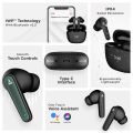 Airdopes 115 True Wireless Earbuds with ENx™, 13mm Bass Drivers, Bluetooth v5.3, Voice Assistant, IPX4, Ergonomic Design, 24hr Playtime - New (Active Black). 