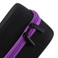 Nail polish holder carrying box essential oil perfume 10 bottles 6 colors essential oil box 30ml travel carrying pouch purple. 