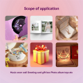 GC07A Recordable Sound Module Gift Box Christmas Birthday Card Music Cover Wall MP3 Download Voice Module Leave Play. 