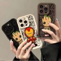 Uonevic S X 7 12 11 for iPhoU Soft Phone Case Fit Iron Man TP Cartoon 2025 Marvel Gru ne 15 14 13 Pro Max XR X8 Plus SE Silicone Case. 