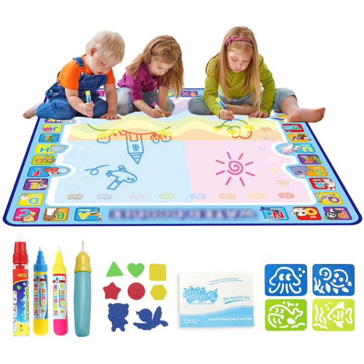 Coolplay Magic Water Drawing Mat Coloring Doodle Mat with Magic Pens ...