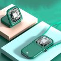 OYPFXMI Portable Fan Mini Necklace Fan USB Rechargeable Handheld Fan Foldable Personal Cooling Fan Air Cooler 3 Speeds Setting. 