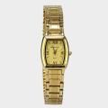 Romanson Nm9960Ll1Ga8Ig Golden Strap Analog Watch For Women. 