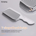 Sutuiying Professional Barber Flat top Hair Cut Comb Sets Hair Styling Curved Positioning Fade Comb Brush Kit Salon Hairdresser Tools. 