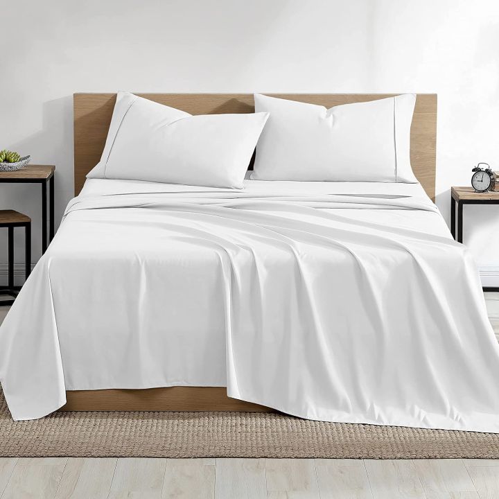 White%20Cotton%20Bedsheet%20Medium%20Size%20(182cm%20x%20285cm)%20-%20Image%202