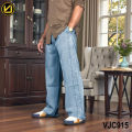VIRJEANS (VJC915) Summer Soft Ultra Thin Lyocell Baggy Trouser/Pant For Men- Light Blue. 