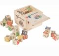 ABC 123 Wooden Blocks Letters Numbers with Box Storage Case, Wooden (48 Pieces). 