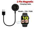 2 Pin Magnetic Charging Cable for T500 / T55 Smart Watch. 