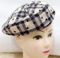 Women Thin Breathable Beret With Heart print. 