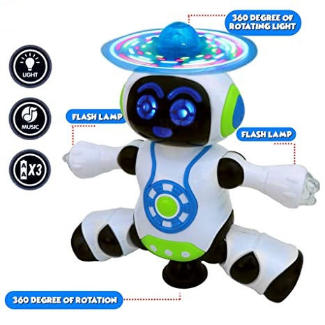 Dancing%20Robot%20With%203D%20Flashing%20Lights%20And%20Music,%20360%20Degree%20Rotation%20Robot%20Toy%20For%20Kids%20-%20Image%202