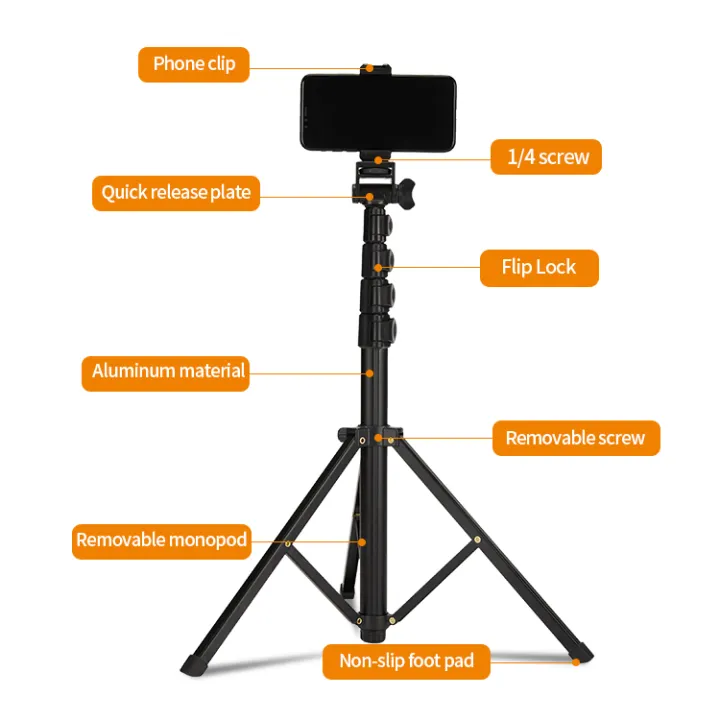 JMARY%20MT-39%20153cm%20Selfie%20Stick%20Tripod%20%7C%20Heavy%20Duty%20Aluminum%20Phone%20&%20Camera%20Stand%20%7C%20Extendable%20with%20Bluetooth%20Remote%20&%20Phone%20Clip%20-%20Image%206