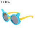 OQ BOGA 6 Styles Fashion Unisex Anti UV Cartoon Cute Pig Ear Frame Kids Sunglasses Children Outdoor Eye Protection Multicolor Plastic Full Rim Sun Glasses. 