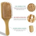 Eco-Friendly Bamboo Paddle Hair Brush – Detangling, Massaging, and Smoothing Brush for All Hair Types (Thick, Curly, Thin, Long, Short). 