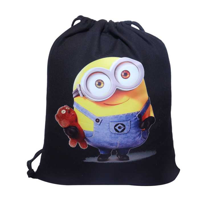 Drawstring Bag  With Minion Printed