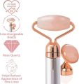 Finishing Touch Flawless Contour Facial Roller & Massager Vibrating Rose Quartz Battery Operated. 