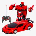 “SpeedBot Lambo Transformer – Red Remote-Control Supercar with Robot Mode”. 