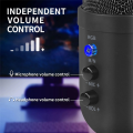 RGB Gaming Microphone for PC Computer Recording USB Condenser Microphone Podcasters Be Influencers Gamers Studio Mic Easy Install. 