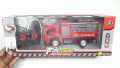 Remote Control Fire Engine Sanitation Rescue Truck – 2.4GHz RC Fire Truck Toy with Ladders & Lights for Kids – Red. 