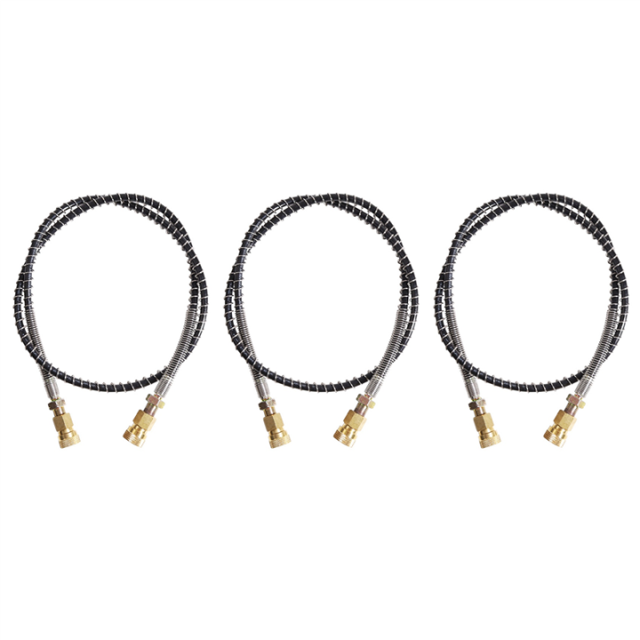 3X High Pressure Hose with Spring Wrapped 100cm Long Pneumatics Air ...