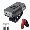 Durable USB Bicycle Front Rear Lamp Set Rechargeable Illumination Bicycle T6 LED Torch Battery Display Water Proof Mountain Bike Lights Camping. 