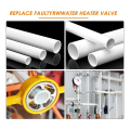 6 PCS PVC Thread Maker Tool, Yellow Metal with 1/2 Inch 3/4 Inch 1 Inch Dies Reusable PVC Pipe Threader Plumbing. 