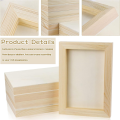 10 Pcs 5.5x7Inch Wood Panel Boards, Unfinished Wood Canvas Wooden for Painting, Arts, Pouring Use with Oils, Acrylics Easy to Use. 