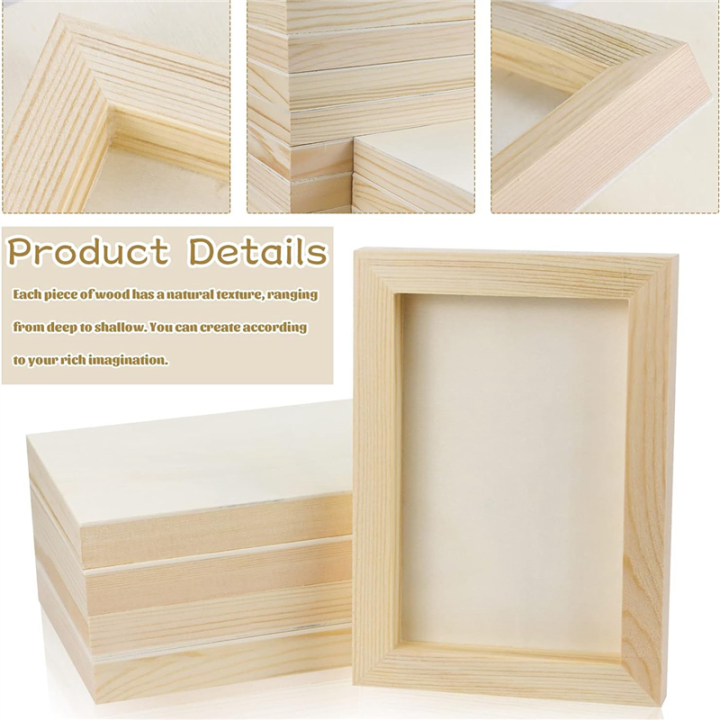 10%20Pcs%205.5x7Inch%20Wood%20Panel%20Boards,%20Unfinished%20Wood%20Canvas%20Wooden%20for%20Painting,%20Arts,%20Pouring%20Use%20with%20Oils,%20Acrylics%20Easy%20to%20Use%20-%20Image%203