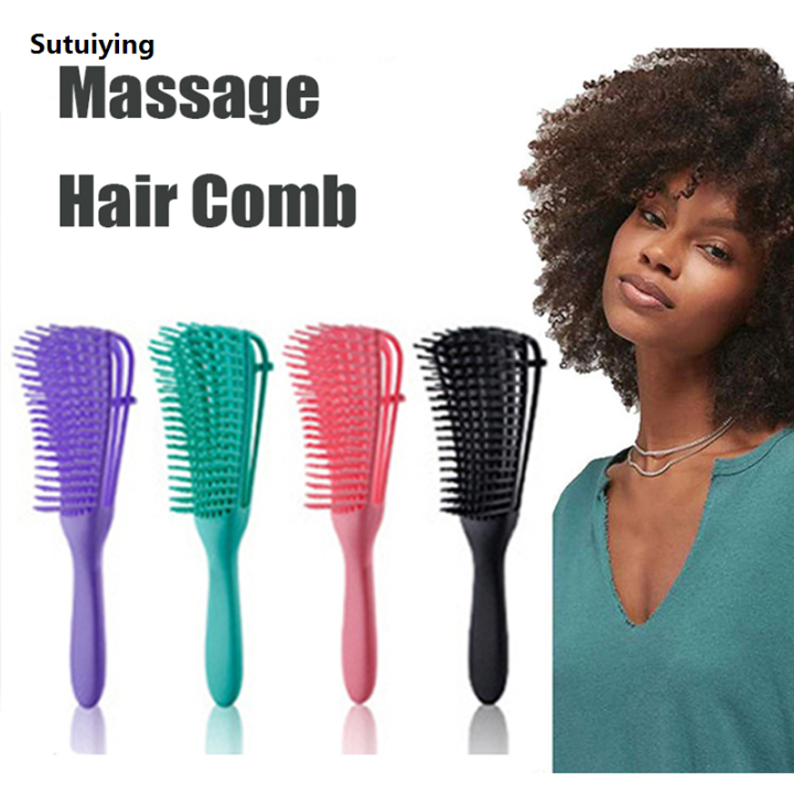 Sutuiying%20Hair%20Comb%20Detangling%20Brush%20Scalp%20Massage%20Hair%20Brush%20Detangler%20Brush%20Portable%20for%20Curly%20Hair%20Thick%20Hair%20Octopus%20Hairbrush%20Women%20Men%20Salon%20-%20Image%202