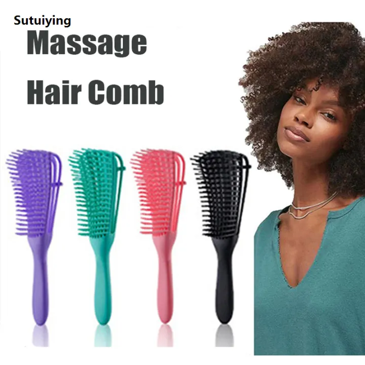 Sutuiying%20Hair%20Comb%20Detangling%20Brush%20Scalp%20Massage%20Hair%20Brush%20Detangler%20Brush%20Portable%20for%20Curly%20Hair%20Thick%20Hair%20Octopus%20Hairbrush%20Women%20Men%20Salon%20-%20Image%202