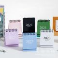 Mini Calendars 2024.7-2025.12 Table Desk Calendar Cute Protable 2025 Desk Calendar Simple Time Manegement Schedule. 