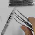Stainless Steel Precision Industrial Tweezers Anti-Static Magnetic Stainless Steel Tweezers Kit for Electronics Soldering Maintenance. 