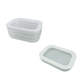JAERBEE Meat Fridge Storage Containers Container with Lid for Meat Fridge Storage Box Suitable for Storing Bacon B. 
