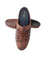 Brown Back Open Shoes for Men (DD1). 