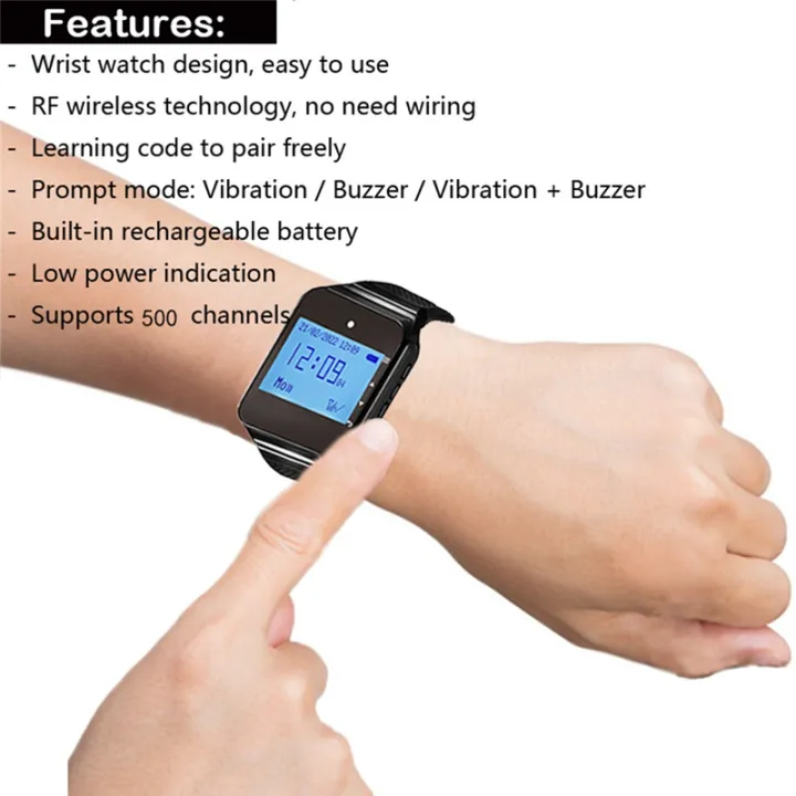 Restaurant%20Pager%20Waiter%20Calling%20System%20with%20Watch%20Call%20Button,%20Red%20-%20Image%206