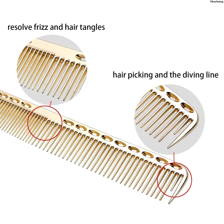 NEW%20Yikaohuang4PCS/Pack%20Metal%20Comb%20Set%20Barber%20Comb%20Stainless%20Steel%20Blending%20Comb%20Fine%20Styling%20Cutting%20Comb%20Flat%20Top%20Clipper%20Comb%20Fifty%20percent%20discount%20-%20Image%202