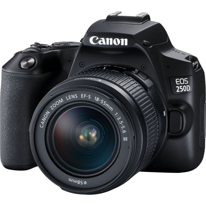 Canon%20Eos%20250D%2024.1Mp%20Digital%20Slr%20Camera%20+%20Ef-S%2018-55Mm%20Lens%20(Black)%20+%2016Gb%20Card%20-%20Image%202